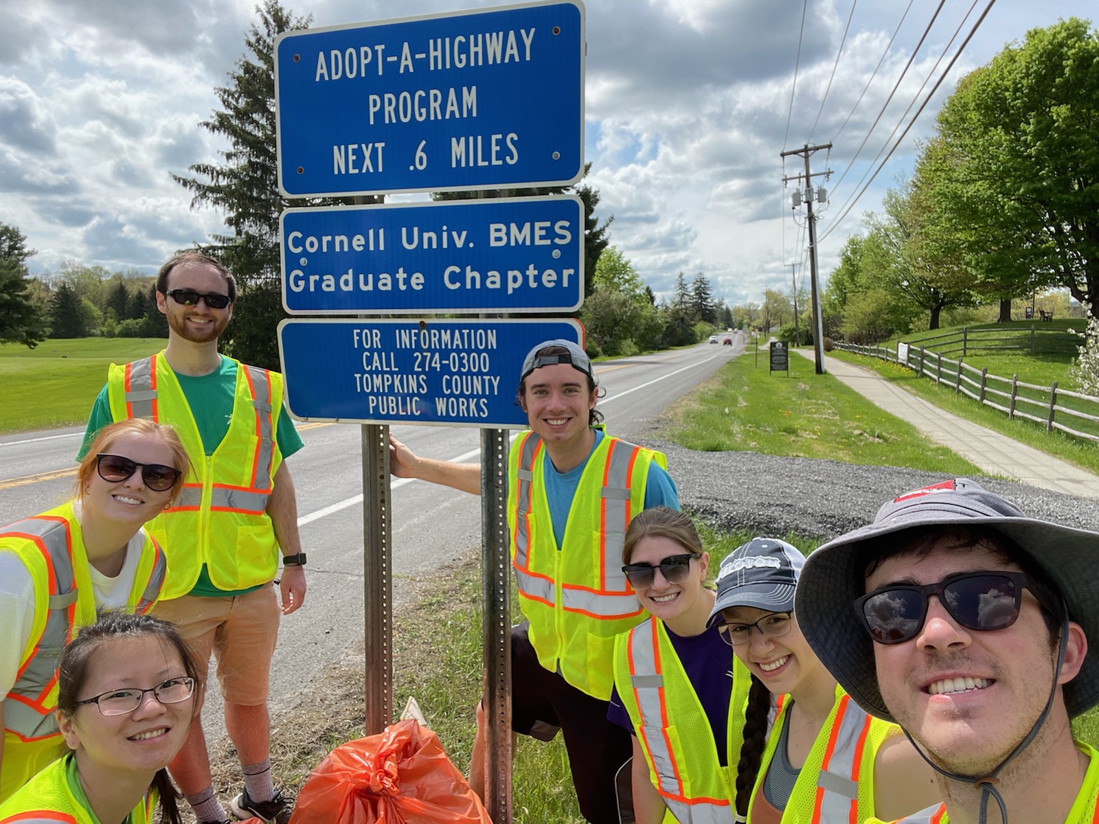 Highway clean-up community service.