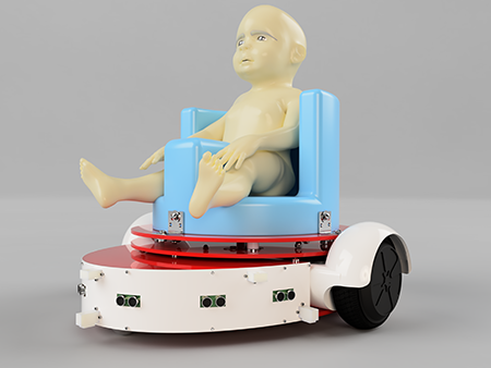 James Bennett’s CAD model of his Infant Mobility Device prototype.