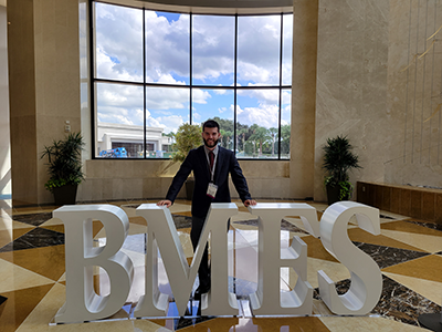 Parker Dean at the BMES conference in Orlando, Flordia 2021