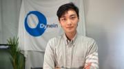 Qiwei Li(2019 MEng) with logo of Dynein Health on the back