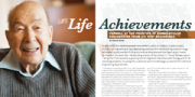 Life Achievements page in magazine