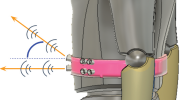 rendering of the navigation waistband in operation
