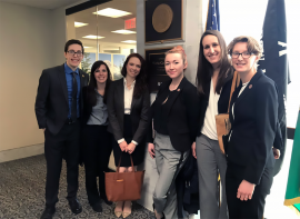 Joseph Long with colleagues in washington dc office