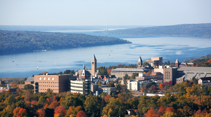 cornell and lake aerial photo