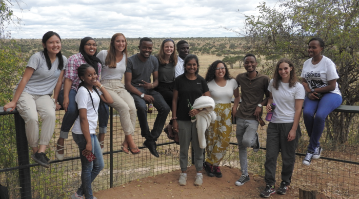 Students from Cornell and Arusha Technical College on safari at Tarangire National Park.