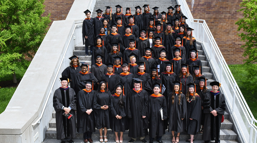 M.Eng. Graduates on commencement day