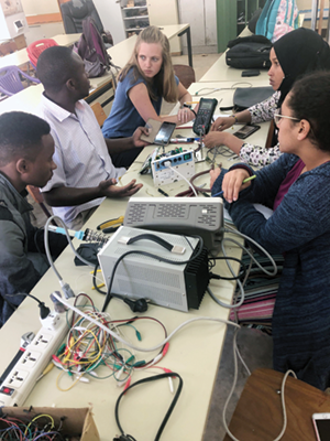BME Students working in Tanzania with ATC colleagues
